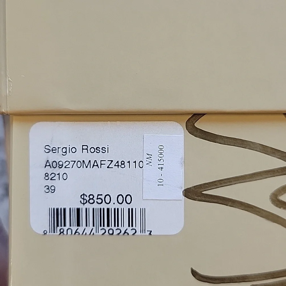 Exquisite pair of Sergio Rossi heels sz 9 - Picture 13 of 15